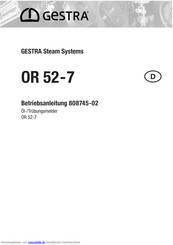 GESTRA OR 52-7 Betriebsanleitung