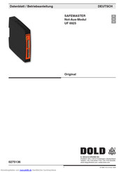 DOLD SAFEMASTER UF 6925 Datenblatt / Betriebsanleitung