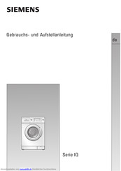 Siemens WIQ1431/02 Gebrauchs- Und Aufstellanleitung