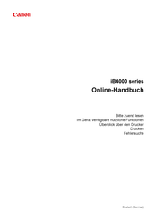 Canon iB4000-Serie Handbuch