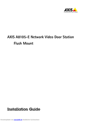 Axis A8105-E Installations-Handbuch