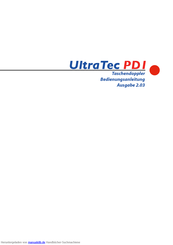 Ultratec PD 1 Bedienungsanleitung