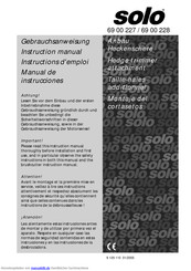 Solo 69 00 227 Gebrauchsanweisung