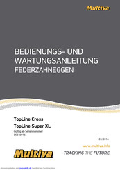 Multiva TopLine Cross 700 Bedienungs- Und Wartungsanleitung