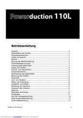 GYS Powerduction 110L Betriebsanleitung
