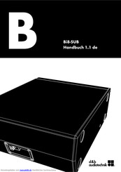 d&b audiotechnik Bi8-SUB Handbuch