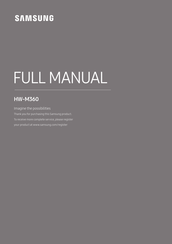 Samsung HW-M360 Handbuch