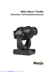 Harman Martin MAC Allure Profile Sicherheits- Und Installationshinweise