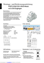 Saia Burgess Controls PCD7.H104S Montage- Und Bedienungsanleitung