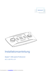 Avigilon ACC-USB-PRO-JOY Installationsanleitung