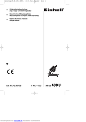 EINHELL RT-SM 430 U Originalbetriebsanleitung