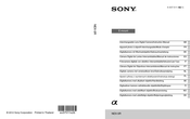 Sony Alpha NEX-5R Gebrauchsanleitung