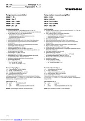 turck IM34-11Ex-Ci/K60 Handbuch