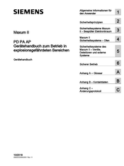 Siemens MAXUM edition II Gerätehandbuch