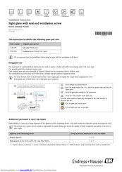 Endress+Hauser FQG66 Einbauanleitung