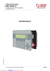 Lenord+Bauer MotionController GEL 823 serie Gerätehandbuch