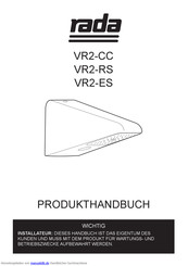 Rada VR2-CC Produkthandbuch