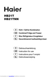 Haier HB21TNN Gebrauchsanleitung