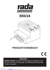 Rada 850/24 Produkthandbuch