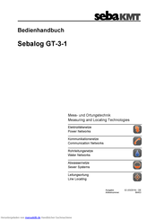 sebaKMT Sebalog GT-3-1 Bedienhandbuch