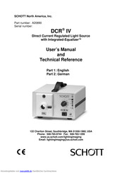 SCHOTT DCR IV Benutzerhandbuch