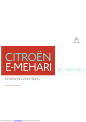 CITROEN E-MEHARI Bedienungsanleitung