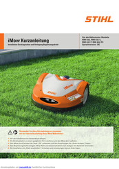 Stihl RMI 422 Kurzanleitung