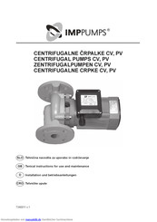IMPPUMPS PV 32 Installations-Und Betriebsanleitungen