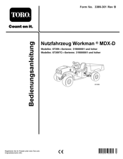 Toro Workman MDX-D Bedienungsanleitung