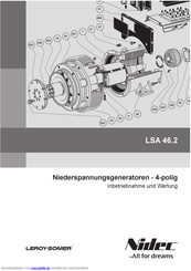 Leroy-Somer Nidec LSA 46.2 Inbetriebnahme Und Wartung