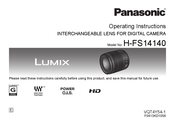 Panasonic LUMIX H-FS14140 Bedienungsanleitung