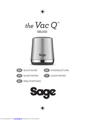 Sage the Vac Q SBL002 Kurzanleitung