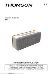 THOMSON WS04 Bedienungsanleitung