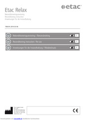 Etac Relax Anweisungen Für Die Instandhaltung