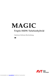 AVT MAGIC Triple ISDN Telefonhybrid Hardware/Software Beschreibung