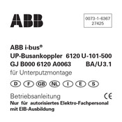 ABB i-bus GJ B000 6120 A0063 Betriebsanleitung