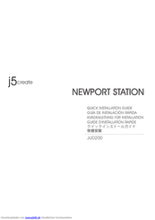 J5create Newport Station JUD200 Kurzanleitung Für Installation