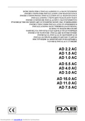 DAB AD x.x AC series Installations- Und Wartungsanleitungen