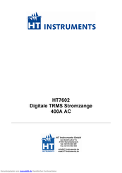 HT Instruments HT7602 Handbuch