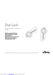 vitra. Dial Lock Bedienungsanleitung