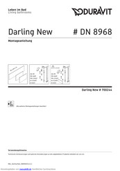 DURAVIT Darling New 700244 Montageanleitung