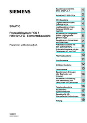 Siemens SIMATIC PCS 7 Programmier- Und Bedienhandbuch