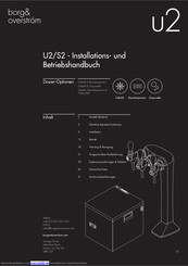 Borg & Overstrom U2 Installations- Und Betriebshandbuch