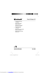 EINHELL Power-X-Change 18 V Originalbetriebsanleitung