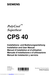Siemens CPS 40 Installations- Und Bedienungsanleitung