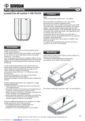 SERVODAN Luxstat Cut-off control 1-10V 79-210 Gebrauchsanweisung