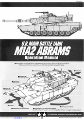 Tamiya U.S. MAIN BATTLE TANK M1A2 ABRAMS Handbuch