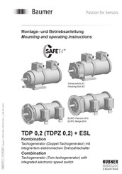 Baumer TDP 0,2 + ESL Montage- Und Betriebsanleitung