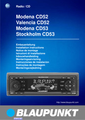 Blaupunkt Stockholm CD53 Einbauanleitung