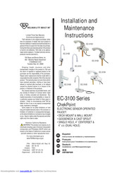 T&S EC-3100-Serie Installations- Und Wartungsanleitungen